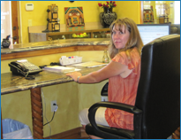 Inside the office